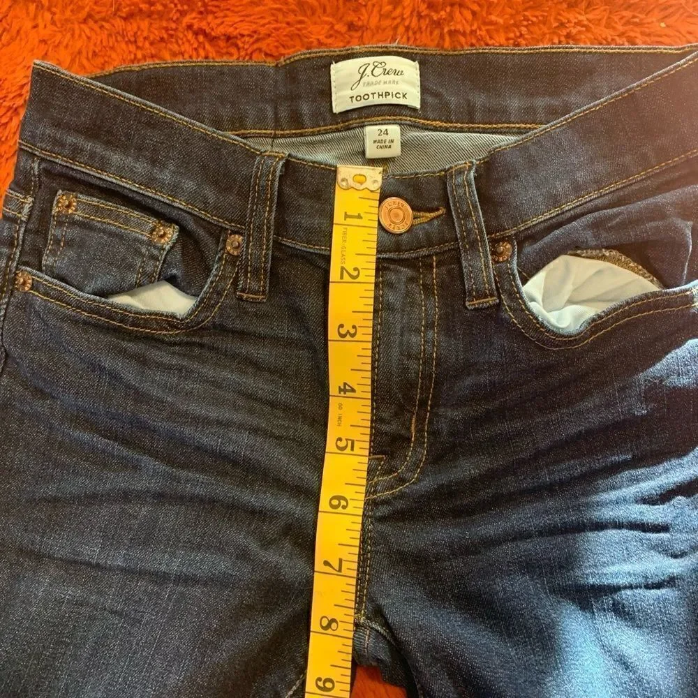 J Crew toothpick jeans size 24‎